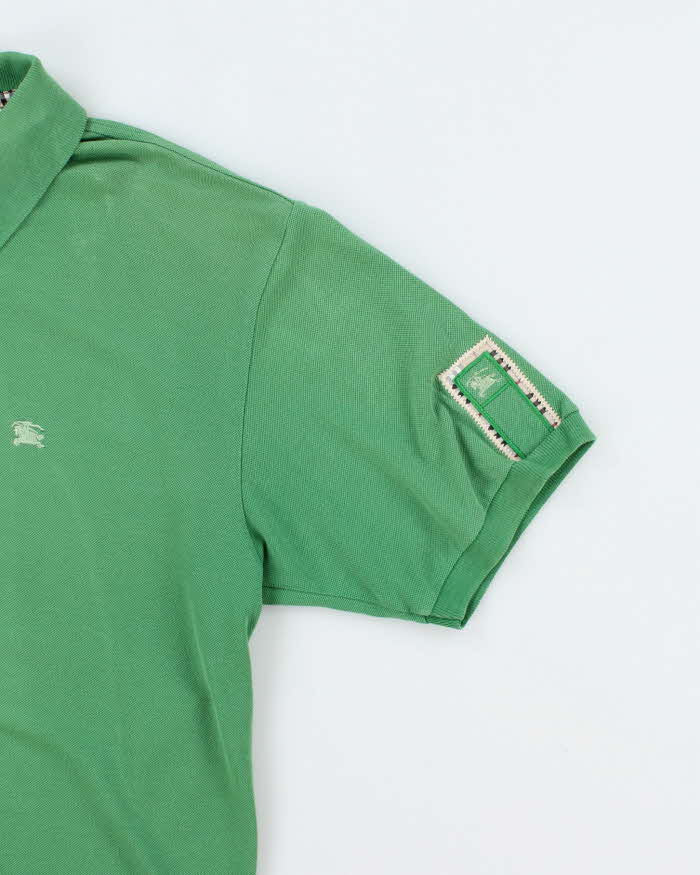 Vintage Y2K Burberry Small Embroidered Logo Polo Shirt - XXL