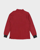 Vintage Y2K Polo Sport Striped Long Sleeve Polo Shirt - M