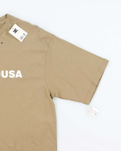 DC Shoe Co Deadstock Khaki Logo T-Shirt - XL