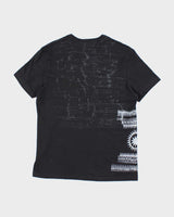 Y2k Guess Black Graphic T-Shirt - L