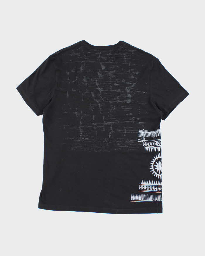 Y2k Guess Black Graphic T-Shirt - L