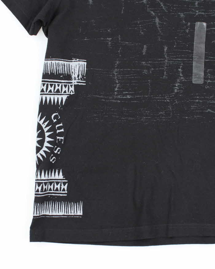 Y2k Guess Black Graphic T-Shirt - L