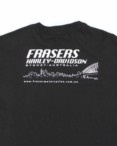 Vintage 90s Harley Davidson Deadstock Australia Centre Logo Biker T-Shirt - L