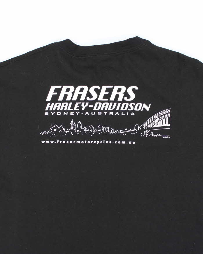 Vintage 90s Harley Davidson Deadstock Australia Centre Logo Biker T-Shirt - L