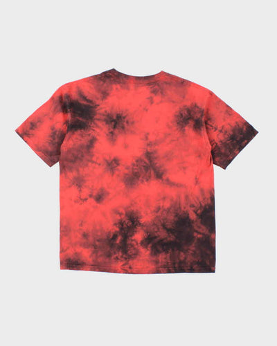 The Mountain Red Tie-Dye Dinosaur Graphic T-Shirt - XL