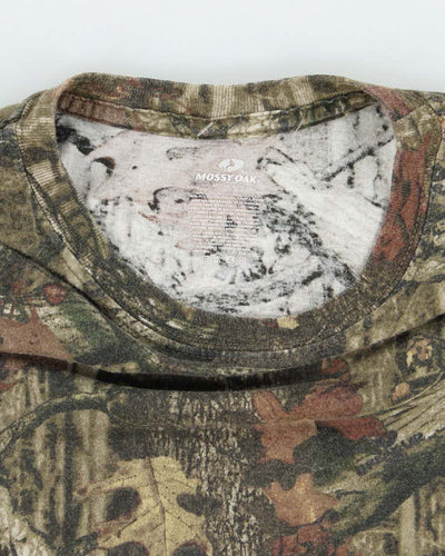 Vintage Mossy Oak Camouflage T-Shirt - M