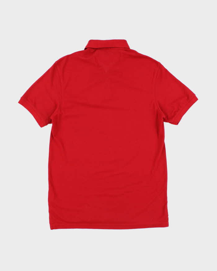 00s Tommy Hilfiger Red Polo T-Shirt - L
