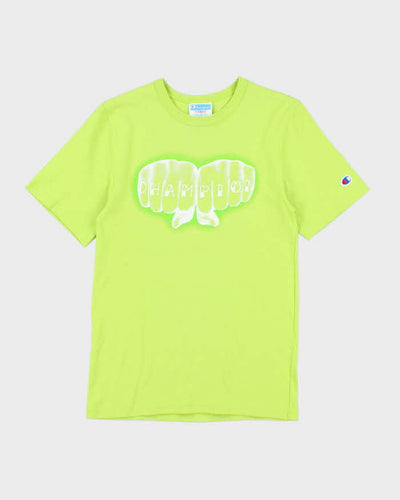 Vintage 2000's Champion Knuckle Spell Out Graphic T-Shirt - XS