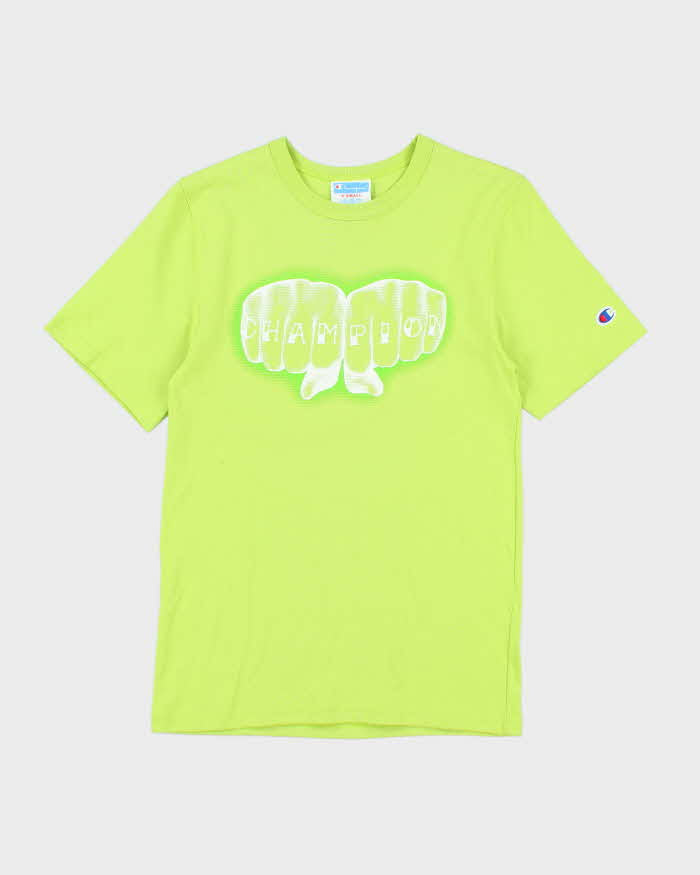Vintage 2000's Champion Knuckle Spell Out Graphic T-Shirt - XS