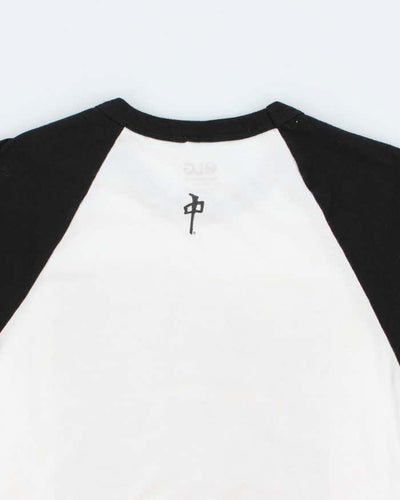 Vintage 2000's Red Dragon Skateboards Yoko & John Graphic Raglan T-Shirt - S