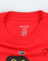 Vintage Reebok Chicago Black Hawks Team Signed Graphic T-Shirt - L