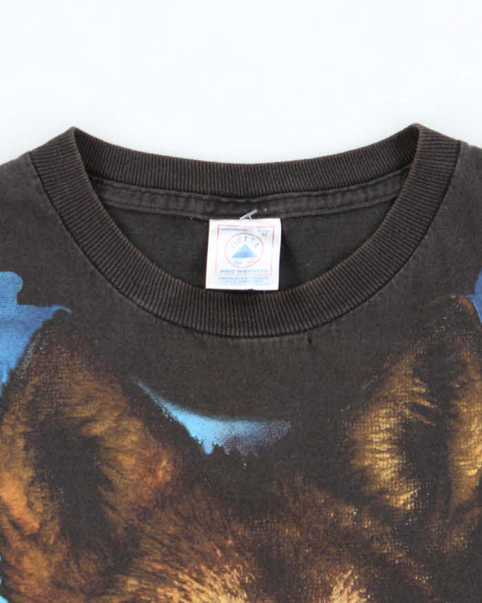 Vintage 90's Wolf Pact All Over Print Graphic T-Shirt - M