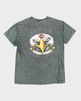 Vintage 2000's Harley Davidson Marble Wash Camo Graphic T-Shirt - XL