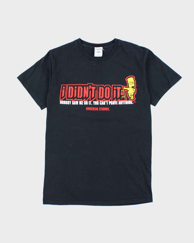 Vintage Y2K Universal Studios Bart Simpson I Didn't Do It Graphic T-Shirt - S