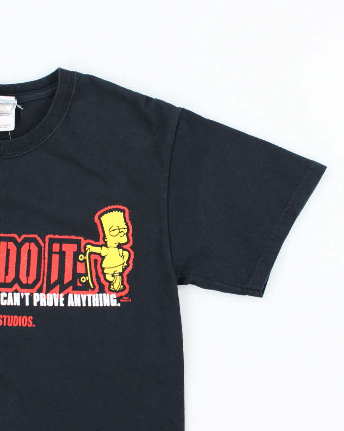 Vintage Y2K Universal Studios Bart Simpson I Didn't Do It Graphic T-Shirt - S