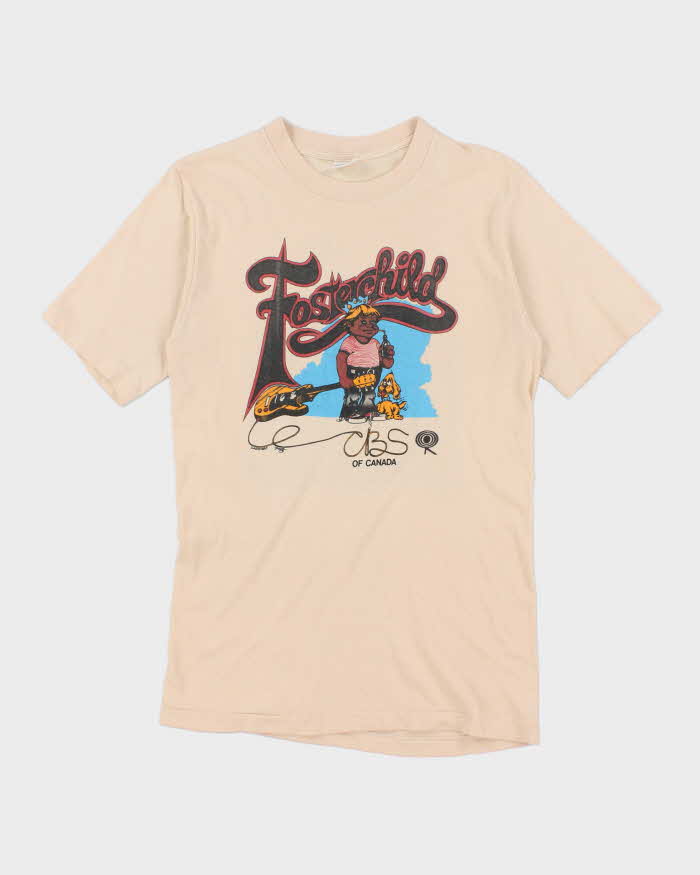 Vintage 80's Foster Child CBS Graphic Band T-Shirt - M