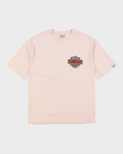 Vintage 2000's Harley Davidson Shield Spell Out Logo T-Shirt - L