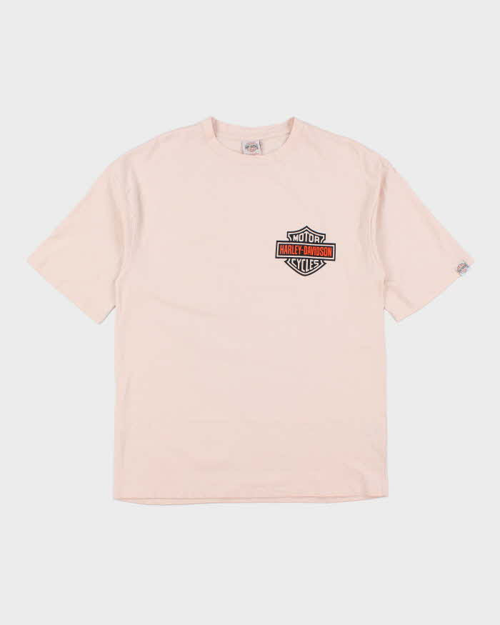 Vintage 2000's Harley Davidson Shield Spell Out Logo T-Shirt - L
