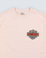 Vintage 2000's Harley Davidson Shield Spell Out Logo T-Shirt - L