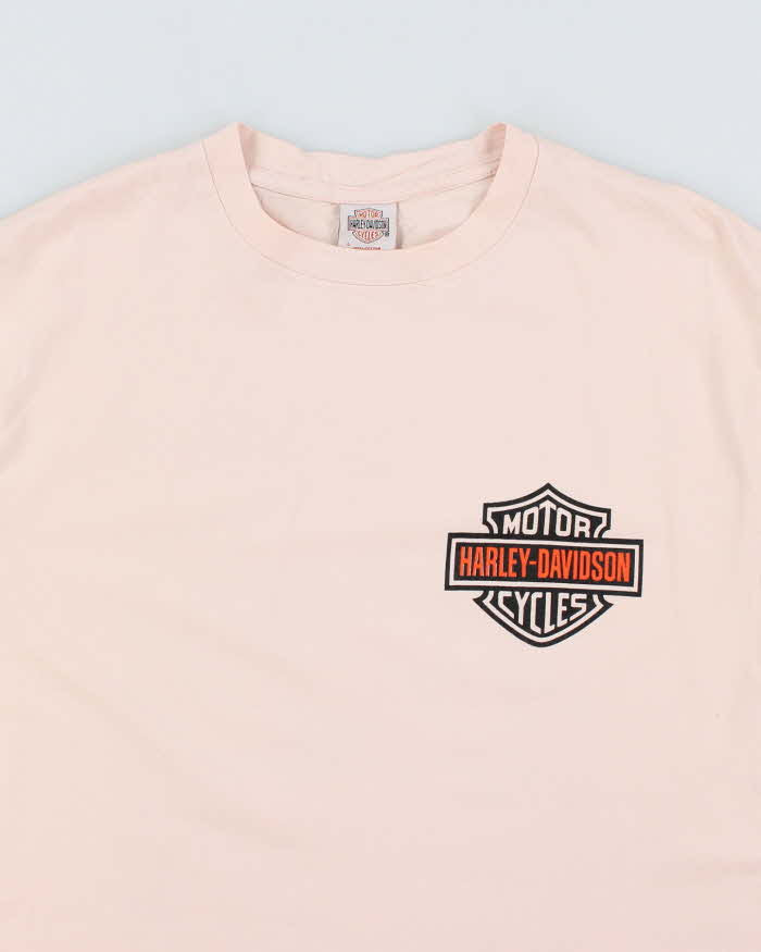 Vintage 2000's Harley Davidson Shield Spell Out Logo T-Shirt - L