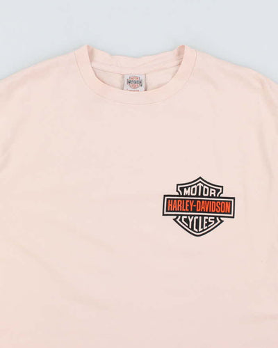 Vintage 2000's Harley Davidson Shield Spell Out Logo T-Shirt - L