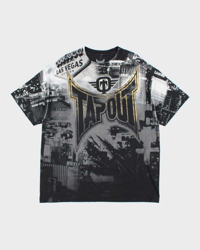 Vintage Y2K Tap Out All Over Print Oversized T-Shirt - XXL