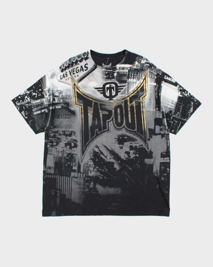 Vintage Y2K Tap Out All Over Print Oversized T-Shirt - XXL