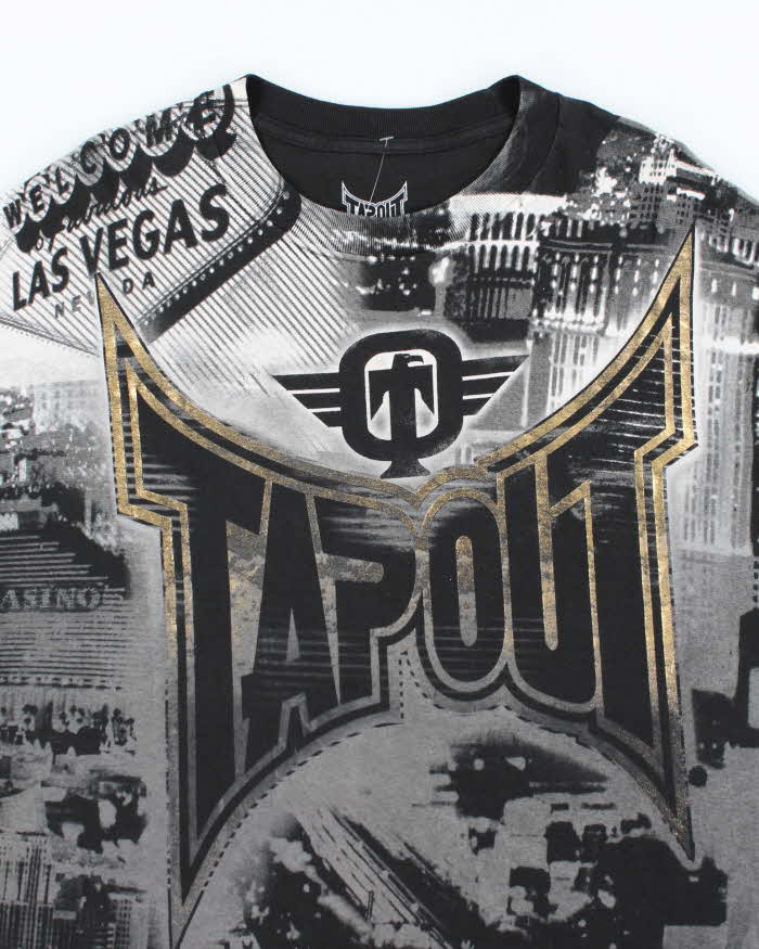 Vintage Y2K Tap Out All Over Print Oversized T-Shirt - XXL