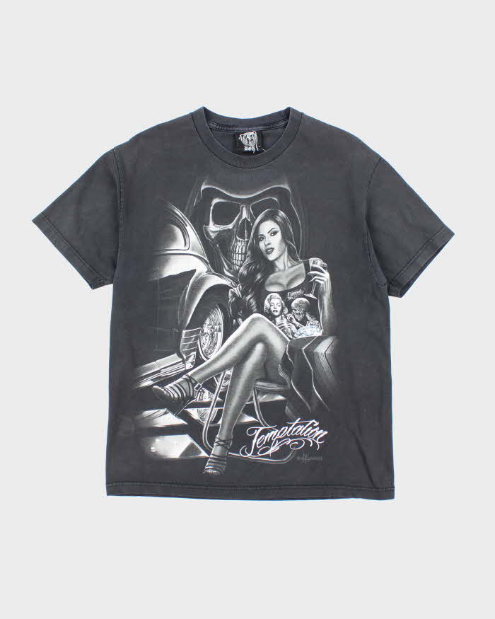 DGA Temptation Print Black T-Shirt - L