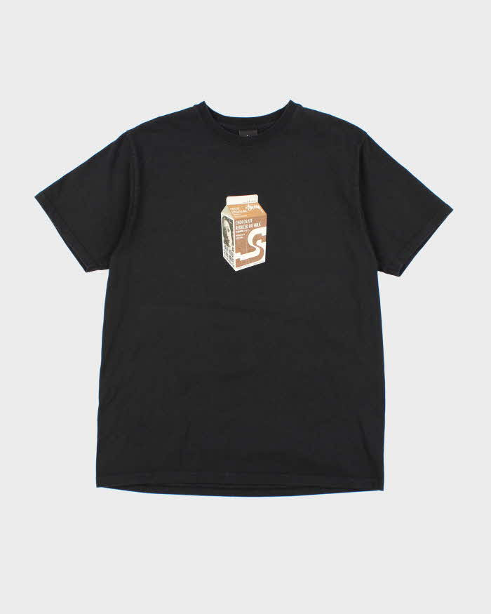 Stussy Chocolate Milk Print Black T-Shirt - M