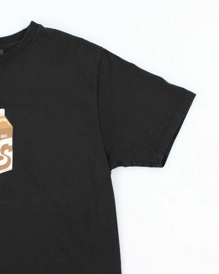 Stussy Chocolate Milk Print Black T-Shirt - M