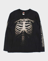 Vintage Harley Davidson Skeleton Long Sleeve T-shirt - L