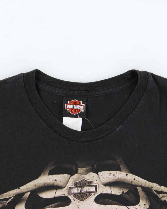 Vintage Harley Davidson Skeleton Long Sleeve T-shirt - L