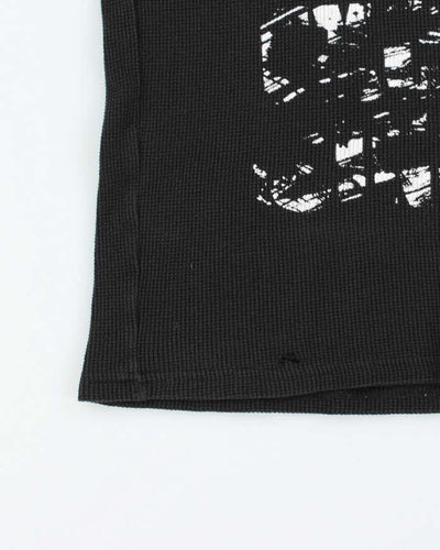 Vintage Y2k 00s Armani Exchange Waffle Long Sleeve T-shirt - M