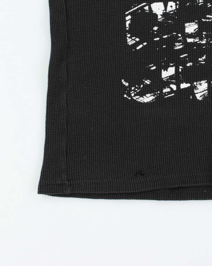 Vintage Y2k 00s Armani Exchange Waffle Long Sleeve T-shirt - M