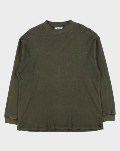 Vintage 90s Guess Waffle Long Sleeve T-shirt - M