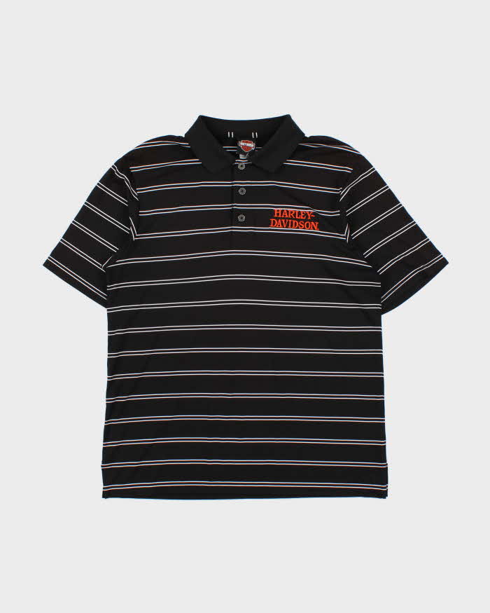 Vintage 00s Harley Davidson Polo Shirt - L