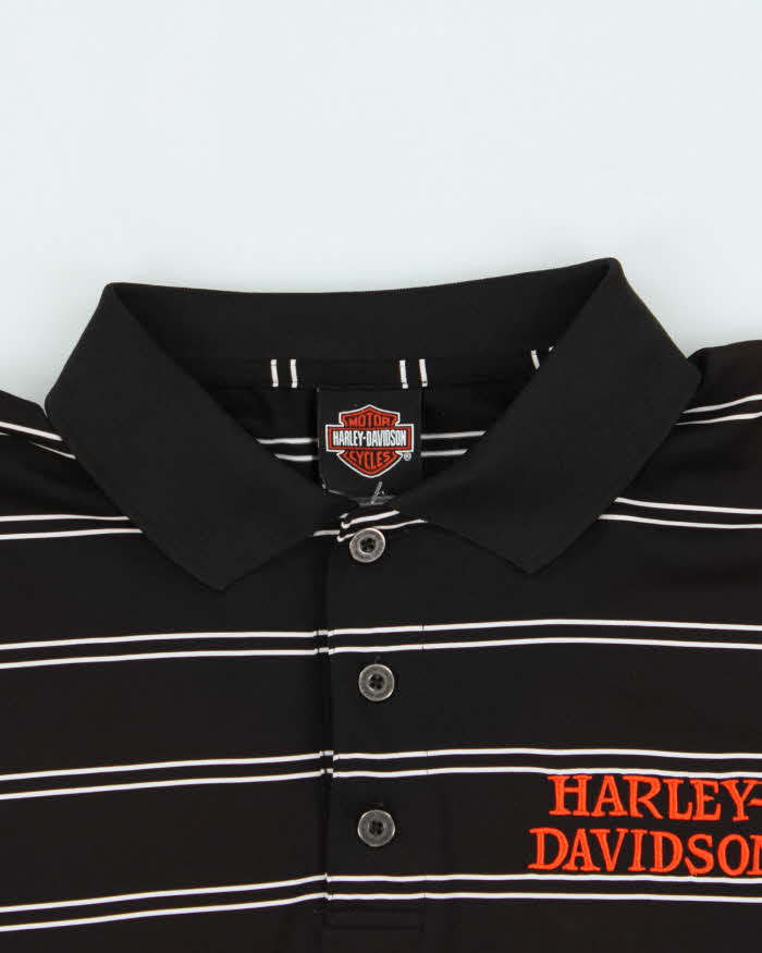 Vintage 00s Harley Davidson Polo Shirt - L