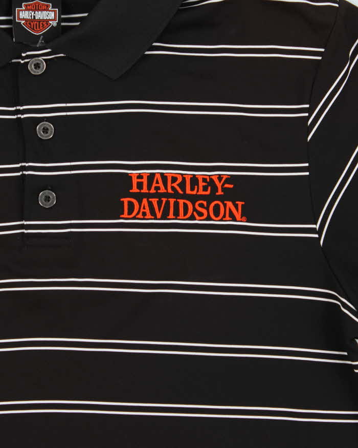 Vintage 00s Harley Davidson Polo Shirt - L