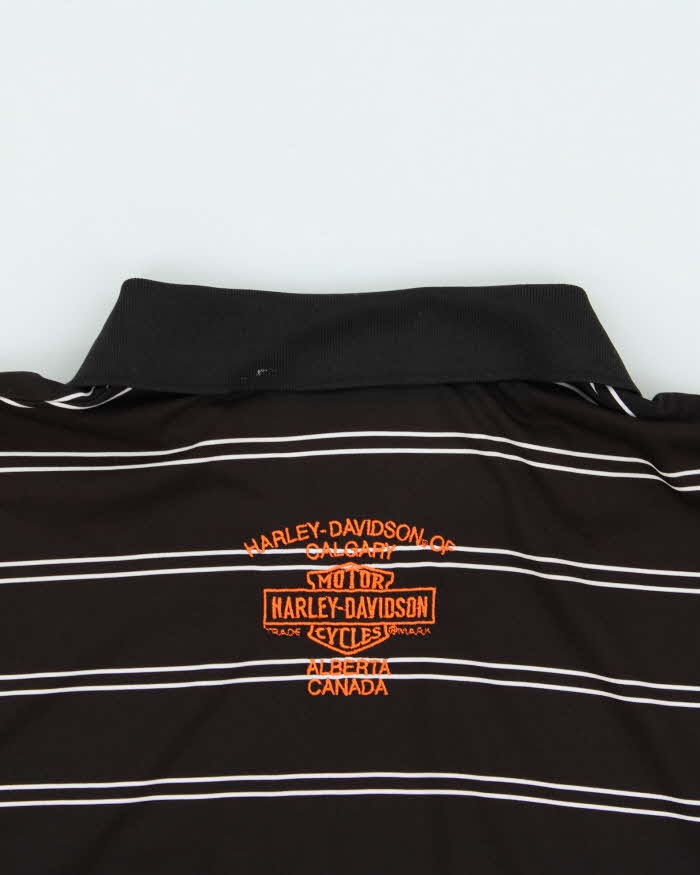 Vintage 00s Harley Davidson Polo Shirt - L