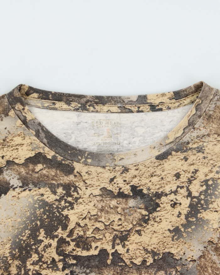 Vintage Red Head Camouflage Long Sleeve T-shirt - XXXL