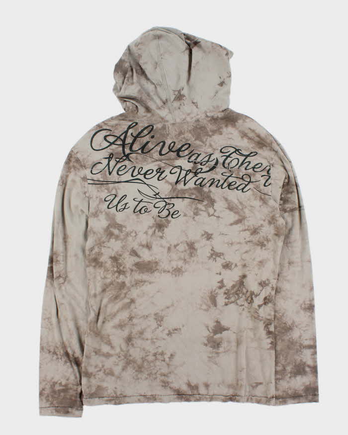 Vintage Blackarv Dingle Stitch Hooded Long Sleeve T-shirt - S