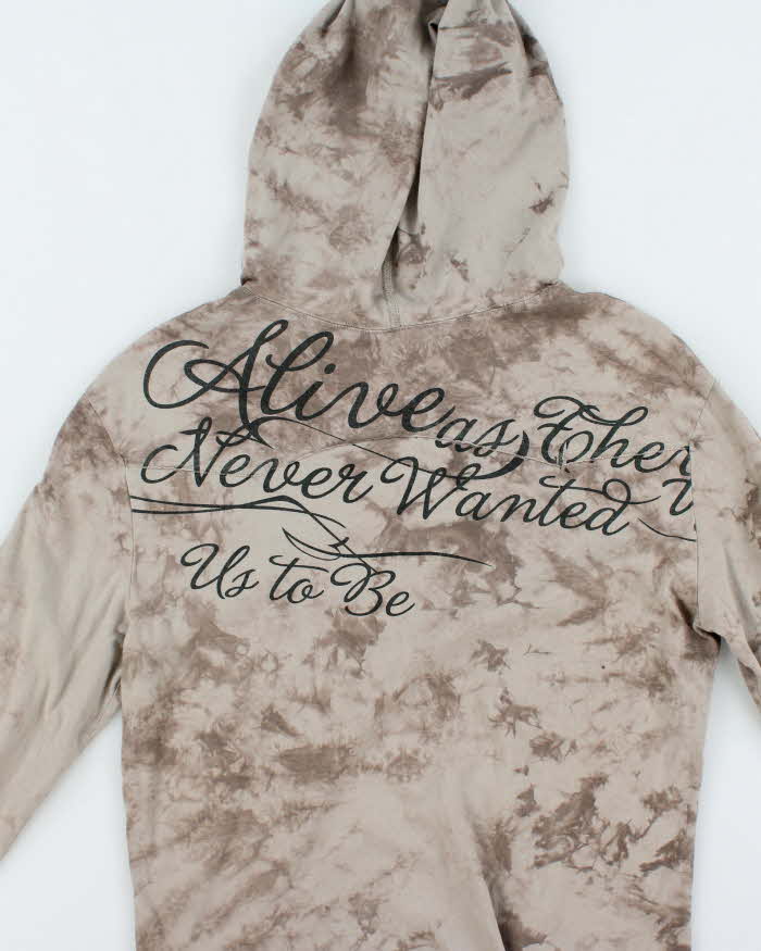 Vintage Blackarv Dingle Stitch Hooded Long Sleeve T-shirt - S