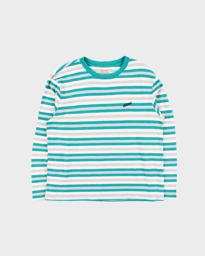 Vintage 90s Guess Originals Stripe Long Sleeve T-shirt - L