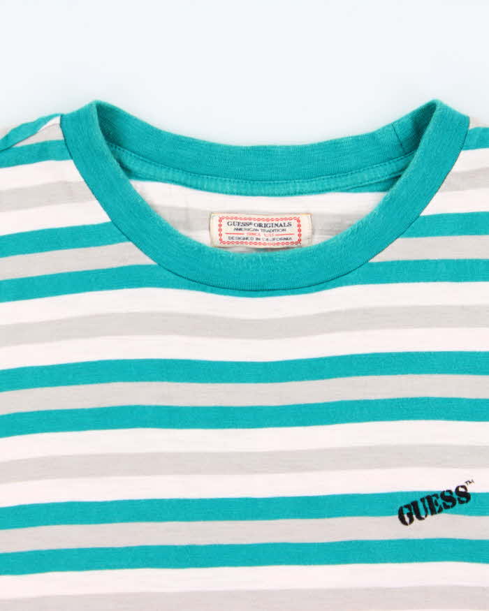 Vintage 90s Guess Originals Stripe Long Sleeve T-shirt - L