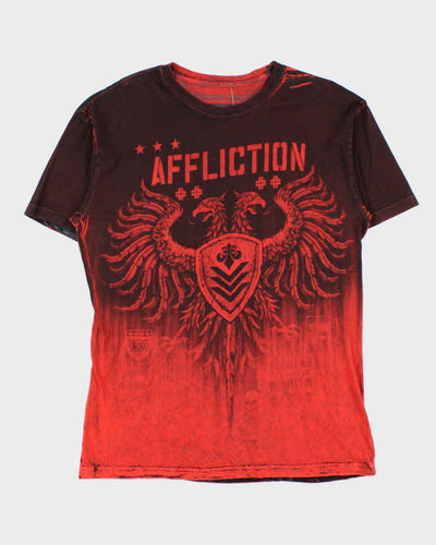 Vintage Y2k 00s Affliction All Over Print T-shirt - XL