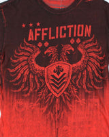 Vintage Y2k 00s Affliction All Over Print T-shirt - XL