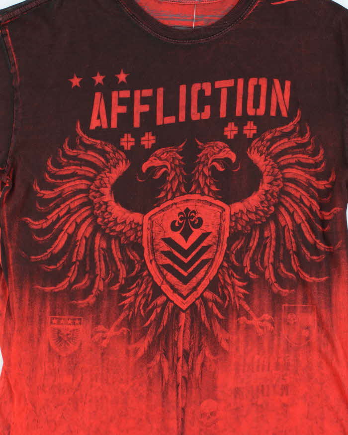 Vintage Y2k 00s Affliction All Over Print T-shirt - XL