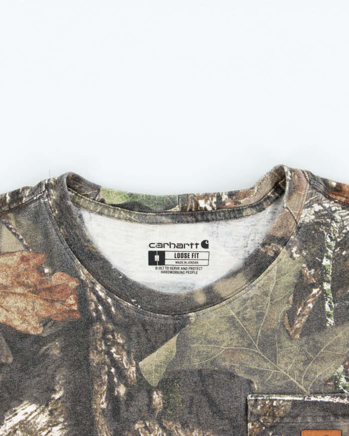 Vintage Carhartt Camouflage Long Sleeve T-Shirt - M