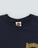 Harley Davidson Deadwood Graphic Navy Long Sleeve T-Shirt - XXL